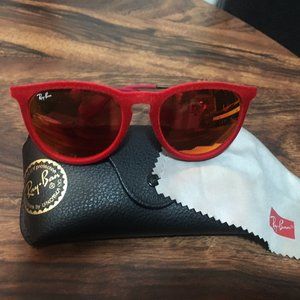 LIKE NEW - RAY BAN'S - VELVET RED